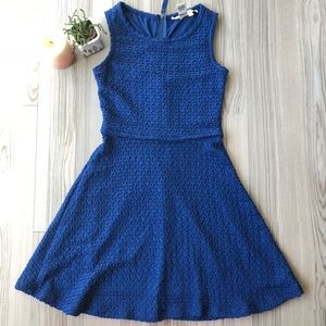Max Studio Blue Dress with Exposed Zipper
